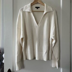 Collared polo sweater